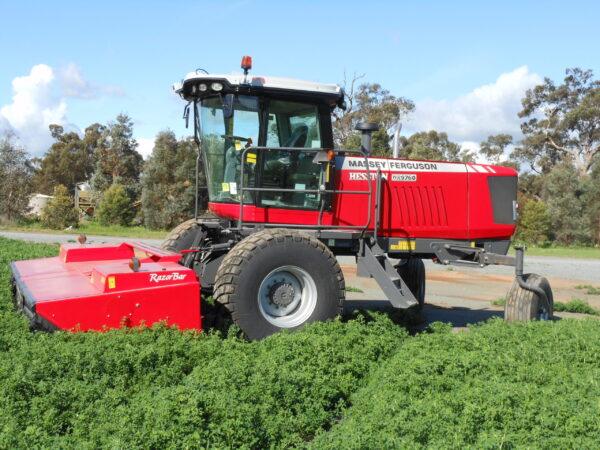 Self-Propelled Mower Conditioner and Operator